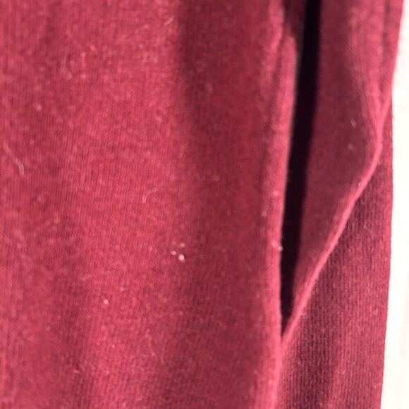 Telluride lambs Wool Cardigan Women's Medium Red White Knit Button Front - Picture 9 of 9